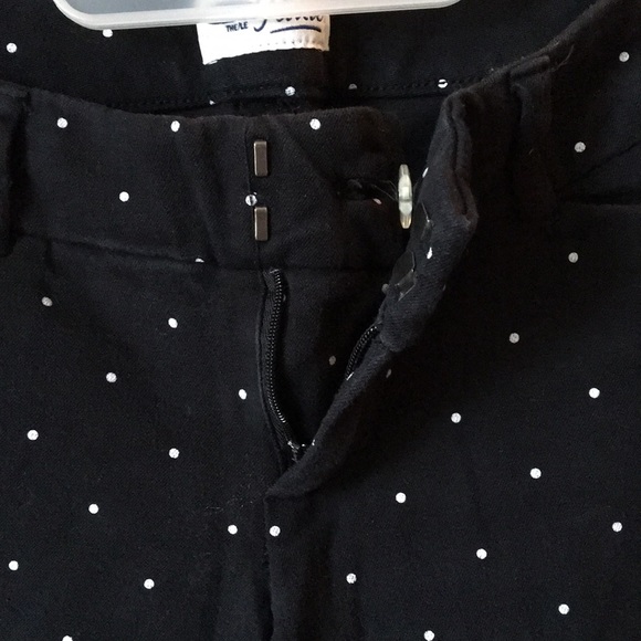 Black Polka Dot Capri/Pixie Pants - Picture 4 of 5